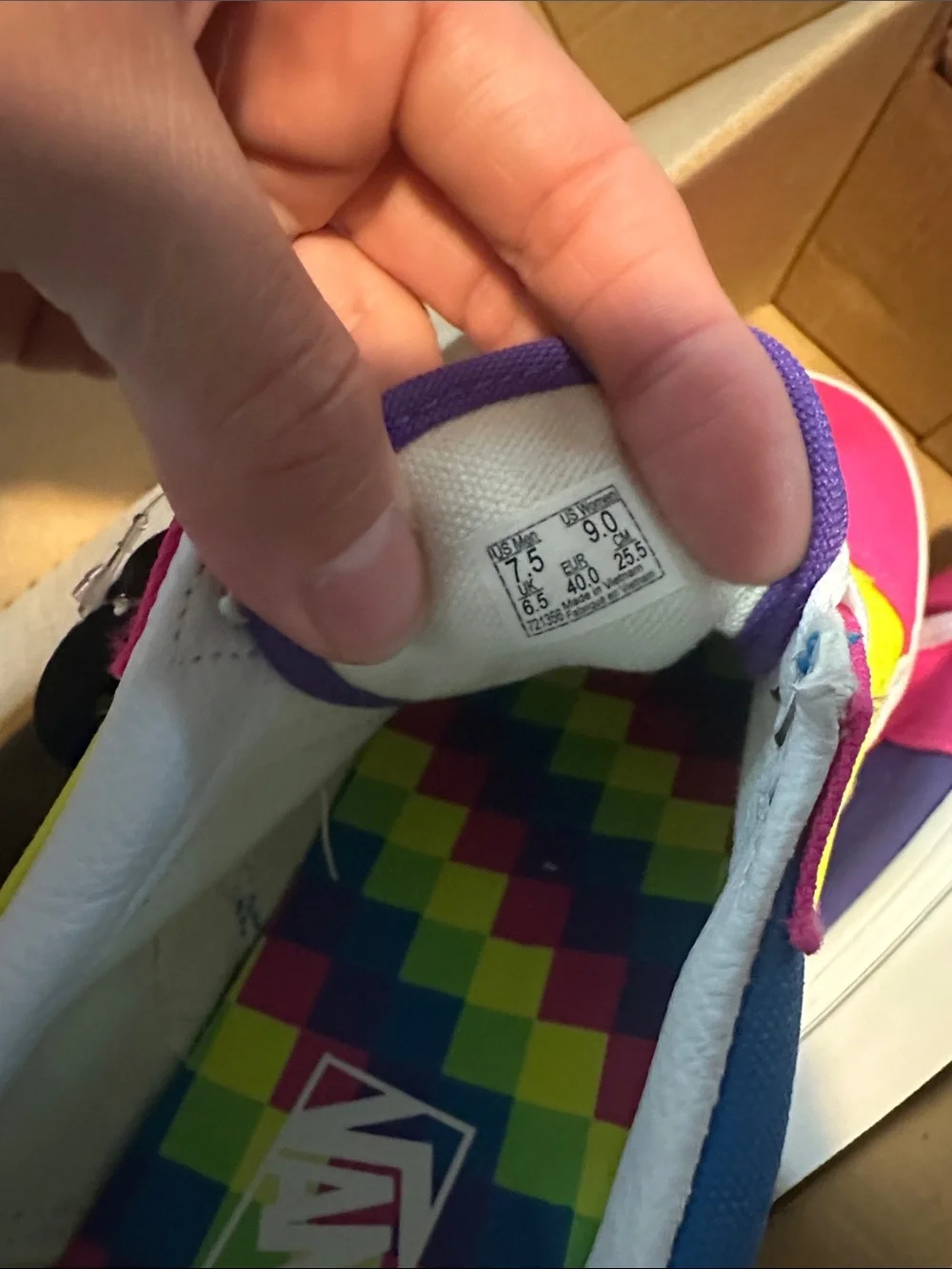 Vans Old Skool Low-Top Sneakers in Neon Yellow, Pink, Blue & Green
